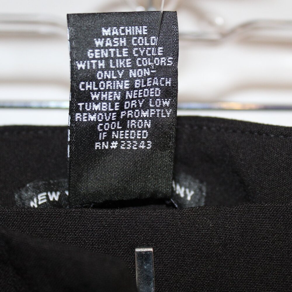 NY&C Vintage Y2K mid-rise 7th Avenue straight‎ leg crop black pants 18 BNWT - Picture 5 of 12